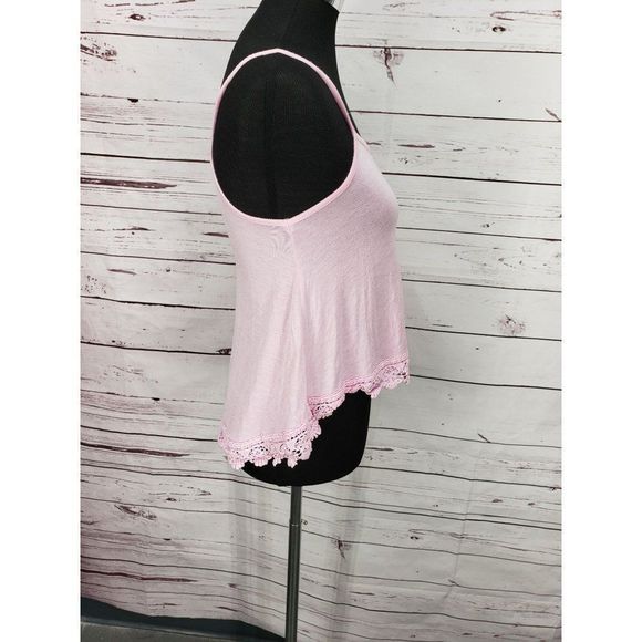 Always Me pink Lace spaghetti‎ strap girls tank top - Picture 7 of 9